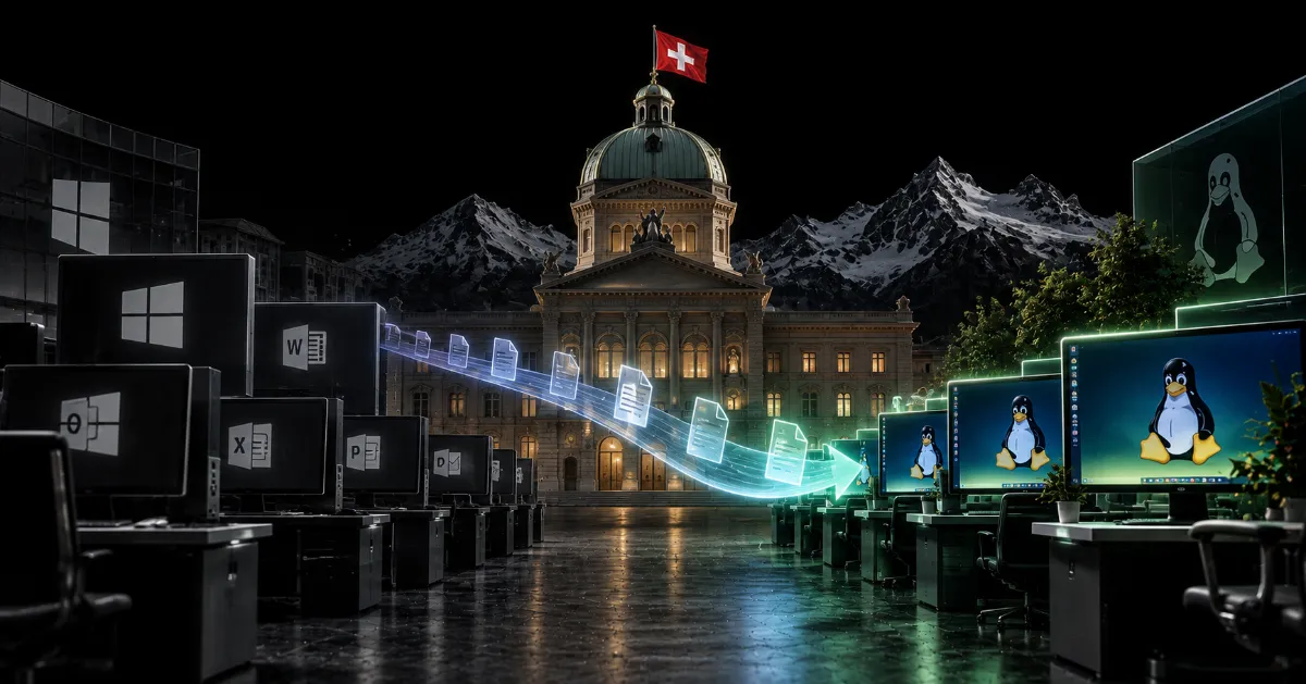 Swiss Federal Government Migrates Thousands of Workstations Away From Proprietary Software