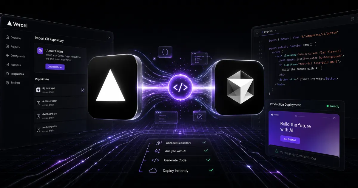 Vercel Integrates Cursor Origin Repositories to Supercharge AI Driven Web Development