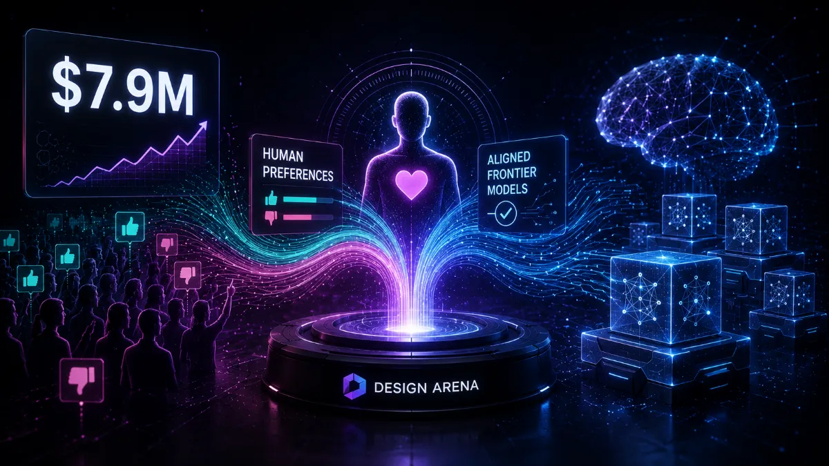 Design Arena Secures 7.9 Million Dollars to Inject Human Preference into Frontier Models