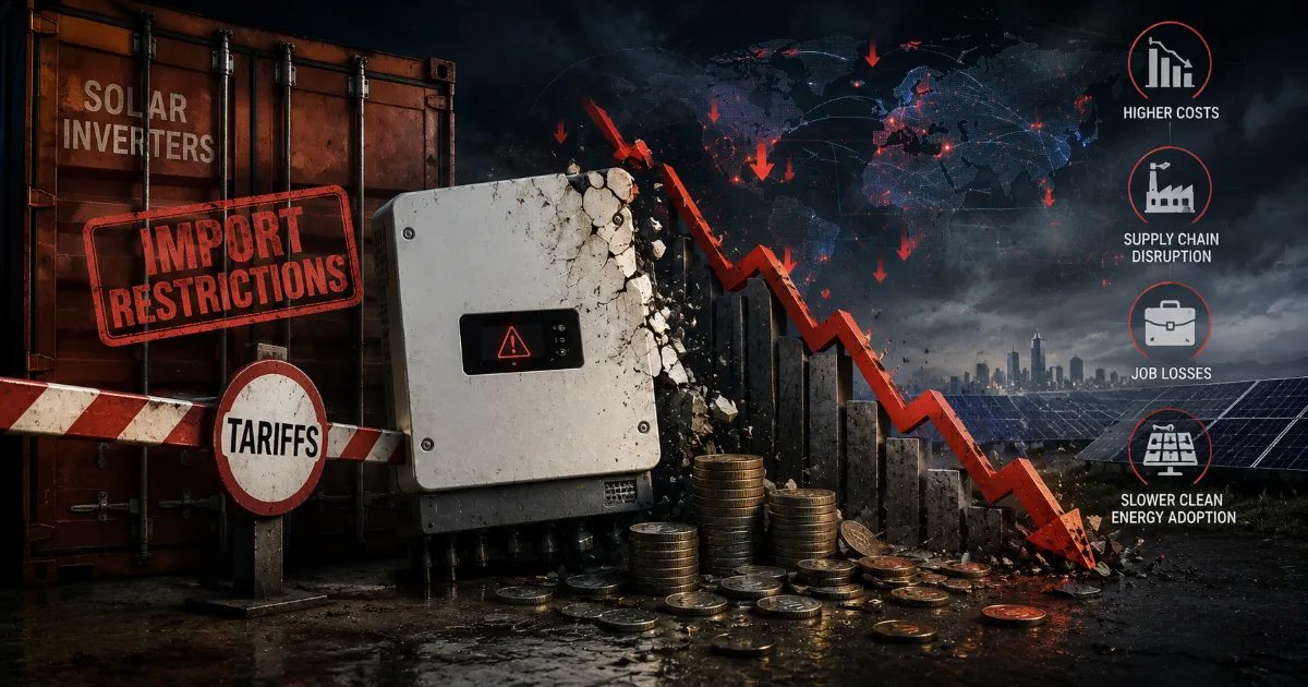Economic Fallout of Restrictive Import Policies on Solar Inverters