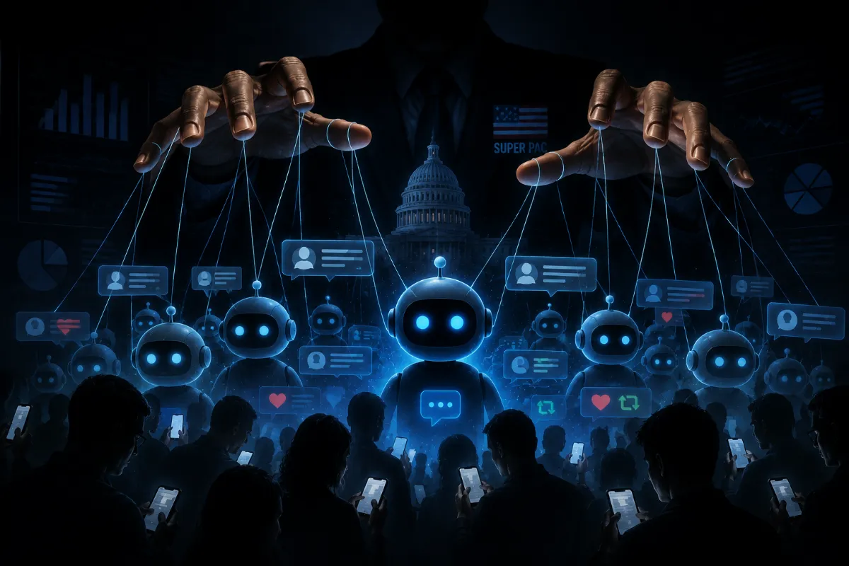 When Super PACs Deploy AI Bots to Shape Public Opinion
